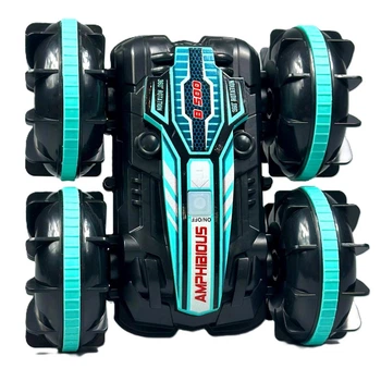 Машинка на пульті радіокерування Amphibious Stunt Car B500-2 2in1 Blue