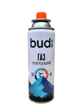 Газовий Балон універсальний 12 шт. Budi Universal 220 g