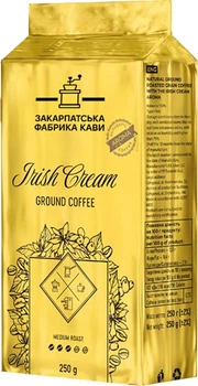 Кава мелена Закарпатська Фабрика Кави Ірландський крем 250 г (4823133600017)