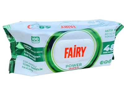 Вологі серветки для прибирання Fairy Power Wipes , 100 шт