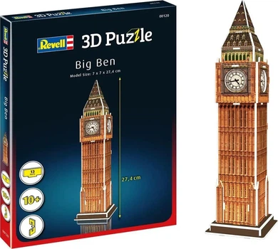 Пазл 3D Revell Big Ben 13 деталей (4009803001203)
