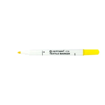 Маркер спеціальний Centropen Textile жовтий 2 мм круглий (2739/05)
