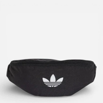 Спортивна сумка на пояс бананка Adidas Adicolor Waistbag JX0223 Чорна (4068808787420)