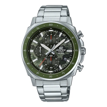 Мужские часы Casio Edifice EFV-600D-3C зеленые 100 м