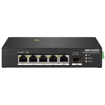 Коммутатор 4 порта неуправляемый Hikvision DS-3T0306HP без БП