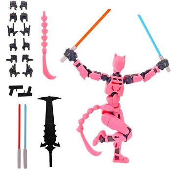 Іграшка Робот Pink Mecha Ninja Dummy збірна екшн-фігурка конструктор для дітей (арт 15322)