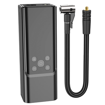 Автомобільний насос HOCO ZP7 Maddy portable smart air pump(5000mAh) Чорний