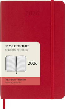 Щоденник 2026 Moleskine 200 сторінок Червоний (8056999274559)