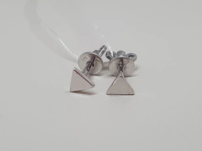 Золоті сережки-пуссети Трикутник. СП289БИ