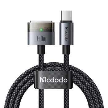 Магнітний кабель Mcdodo USB-C → MagSafe 3 140W з LED-індикатором, 2 м CA-2070 Чорний