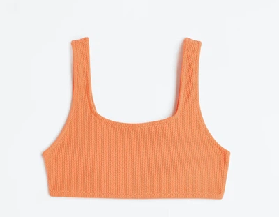 Купальний топ H&M 1123276 110см помаранчевий