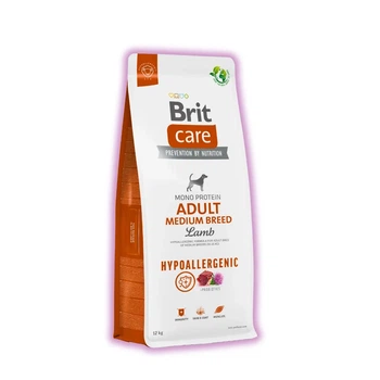 Сухой гипоаллергенный корм Brit Care с ягненком для взрослых собак средних пород, 12 кг