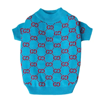 Светр для собак і котів GUCCI XXL блакитний (0028896)