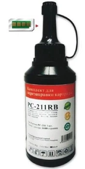 Комплект для заправки картриджа PC-211RB, Black Pantum (teh0023659)