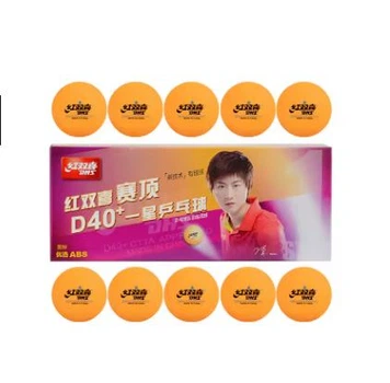 М'яч для настільного тенісу DHS Cell-Free Dual 40+ мм 1* Orange 10 шт. 151326