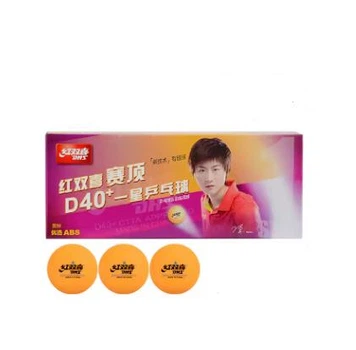 М'яч для настільного тенісу DHS Cell-Free Dual 40+ мм 1* Orange 3 шт. 151326