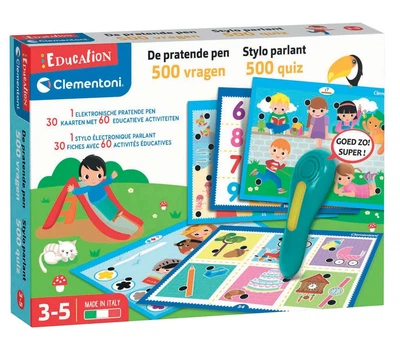 Zestaw edukacyjny Clementoni Education Mówiący długopis 500 quizów 56607 (8005125566075)