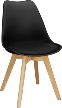 Krzesło do kuchni i salonu Springos Verde DC0015 Czarne (5907719469973)