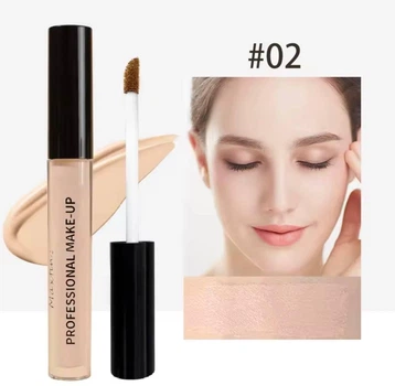 Рідкий консилер MAXFINE Professional Make-up Concealer Stick Waterproof full - coverage с аппликатором тон 02