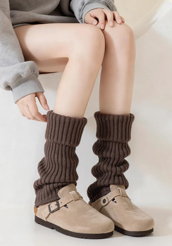 Довгі гетри гольфи без пальців honey fashion accessories one size коричневий (70к001)