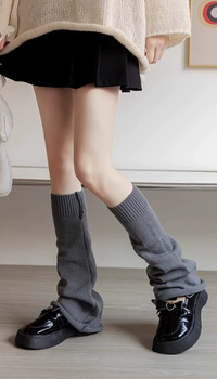 Довгі гетри гольфи без пальців кльош honey fashion accessories one size сірий (70к002)