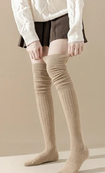 Довгі гетри гольфи honey fashion accessories 35-40 бежевий (70к003)