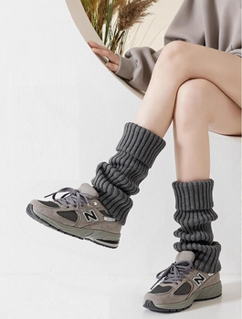 Довгі гетри гольфи без пальців honey fashion accessories one size темно-сірий (70к001)