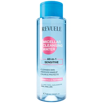 Мицеллярная вода All-In-1 для чувствительной кожи Micellar Cleansing Water Revuele 400 мл 5060565106925