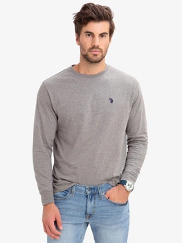 Лонгслів чоловічий U.S. Polo Assn 114008-0400A(Campus Heather Gray) 2XL Сірий (786660328981)