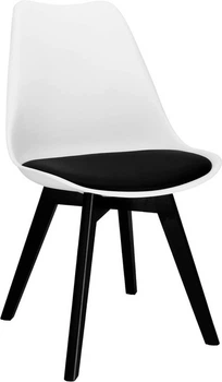Krzesło do kuchni i salonu Springos Verde DC0020 Biało-czarne (5907719470023)