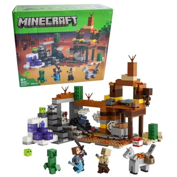 Конструктор Майнкрафт / Minecraft Шахта в Бэдлендс, 538 деталей, игровой набор с фигурками и мобами
