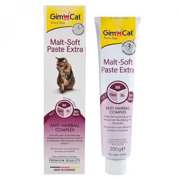 Паста для виведення шерсті Джимкет Gimborn GimCat Malt Soft Paste Extra для котів 200 г