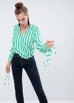 Блузка женская Boohoo зеленая, размер L (STK003120-16)