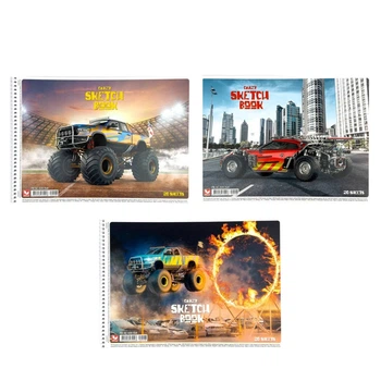 Альбом для рисования 20 листов А4 120 г/м2 Школьник 548 Crazy
