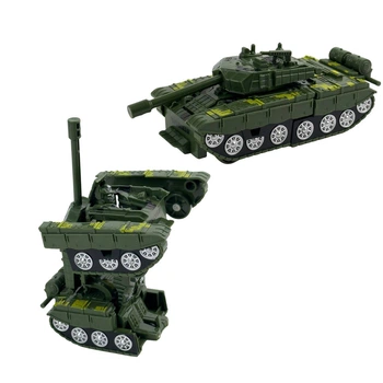 Робот-трансформер Танк XY778-3E інерційний 14 см хакі