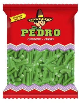 Упаковка Жувальні цукерки Міні Олівці Яблучні PEDRO 1кг x 8упак