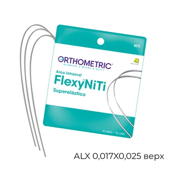 Дуга ORTHOMETRIC FLEXY NITI SUPER-ELASTIC ALX 0,017X0,025 верх