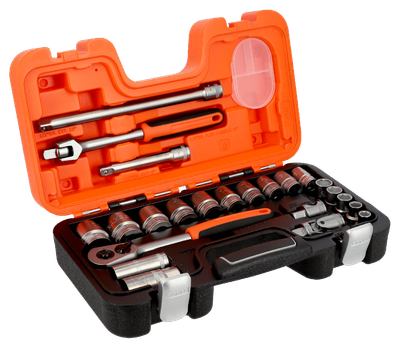 Набор торцевых головок BAHCO 1/2" дюймовых размеров 3/8" - 1,1/4" 23 шт. (S240AF)