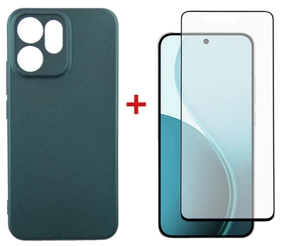 Комплект для Oppo Reno14 F/FS 5G панель Soft + скло DENGOS (Green) (DG-KM-182)