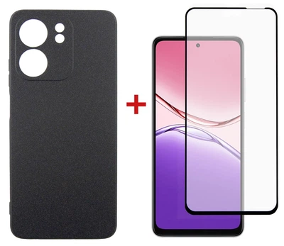 Комплект для Oppo A5x панель Carbon + скло DENGOS (Black) (DG-KM-175)