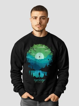 Світшот чоловічий Dubhumans Синевир Чорний XL (SNVR-SW-B-XL)