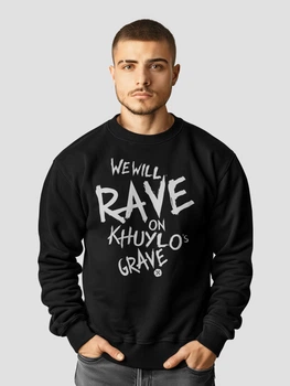 Світшот чоловічий Dubhumans We will Rave on Khuylo’s Grave Чорний XL (KG-SW-B-XL)