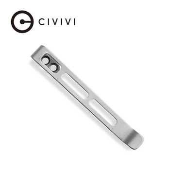 Кліпса кишенькова сталева Civivi без гвинтів CA-06B-V1