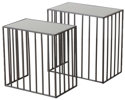 Набір журнальних столиків Boltze 83667 з дзеркальною стільницею 2 шт (4066076342471)