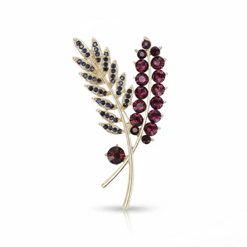 Брошь BROCHE бижутерия Колоски фиолетовая BRBF115327