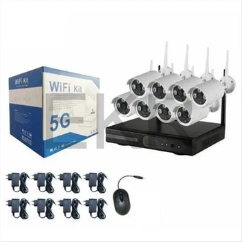 Комплект відеоспостереження 8 камер 5G WiFi KIT NVR (JU-3895)