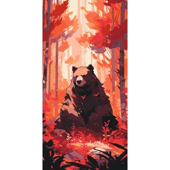 Картина для рисования по номерам Art Craft Медведь в лесу 40x80см (11550-AC)