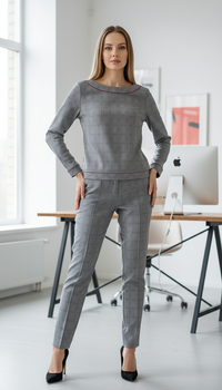 Блуза inDresser XL Сірий (IN-F0838Я028З-Gray)