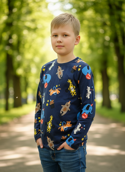 Лонгслів H&M 86см Синій (HM-06796338-Dblue)