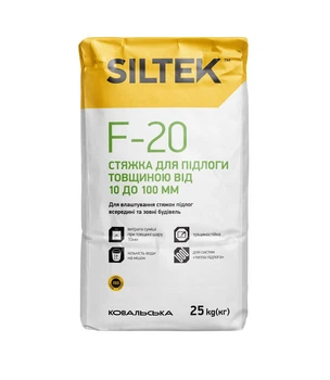 Стяжка для пола Siltek F-20 10-100 мм, 25 кг